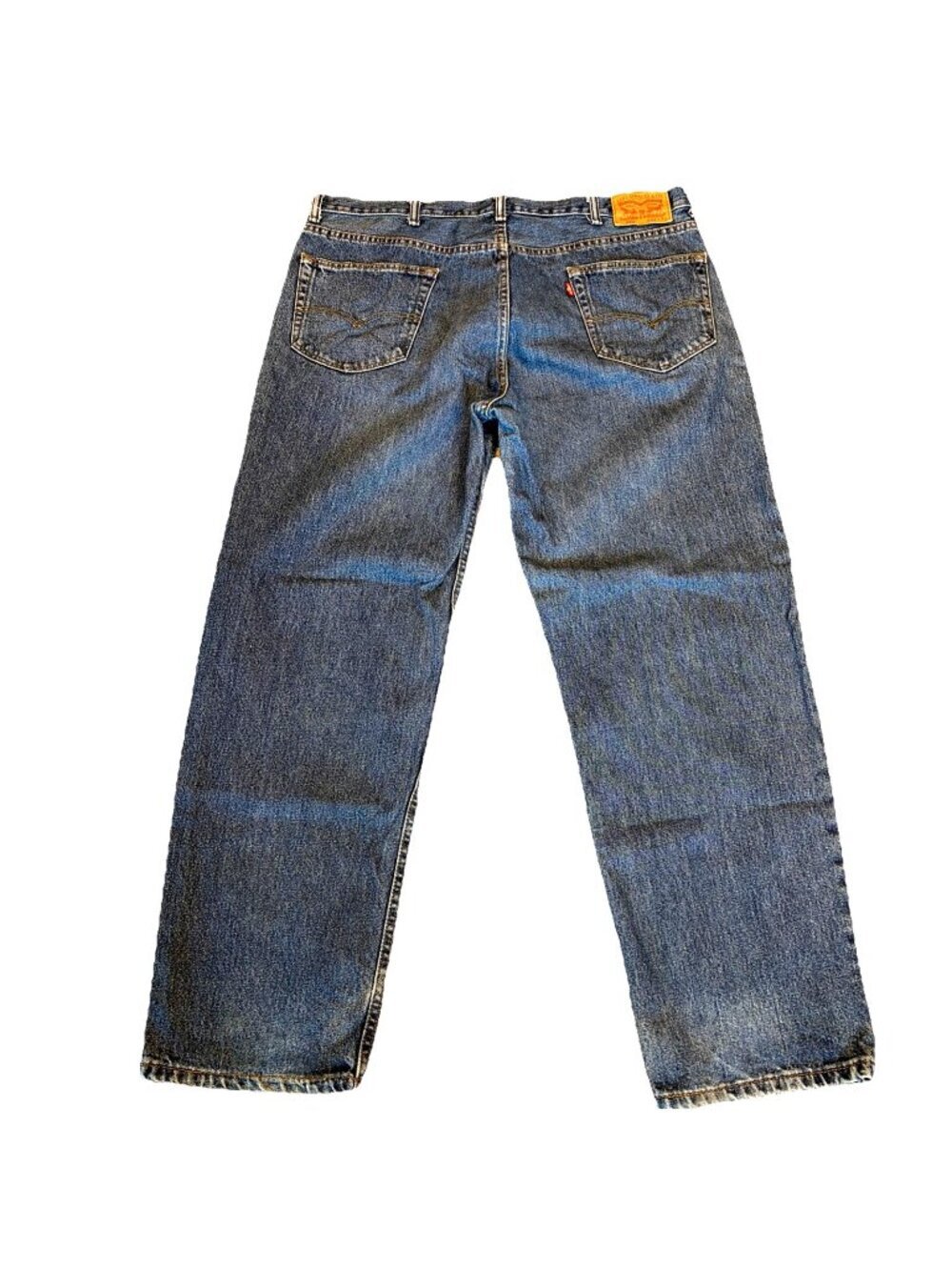 Levi's 550 Men's Relaxed Fit Jeans Size 42X31.5 Medium Wash Denim 100% Cotton